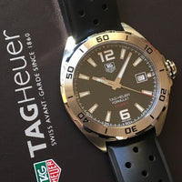 Tag Heuer Formula 1 Automatic Black Dial Black Rubber Strap Watch for Men - WAZ2113.FT8023
