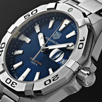 Tag Heuer Aquaracer Blue Dial Silver Steel Strap Watch for Men - WBD1112.BA0928