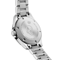 Tag Heuer Aquaracer Diamonds White Mother of Pearl Dial Silver Steel Strap Watch for Women - WBD1315.BA0740
