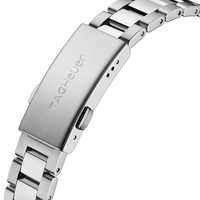 Tag Heuer Aquaracer Quartz Black Dial Silver Steel Strap Watch for Women - WBD1410.BA0741