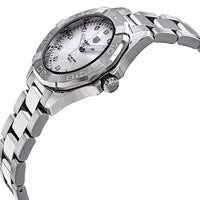 Tag Heuer Aquaracer Diamonds Mother of Pearl Dial Silver Steel Strap Watch for Women - WBD131B.BA0748