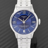 Tissot Ladies Automatic Watch Chemin Des Tourelles Powermatic 80 Blue T0992071104800