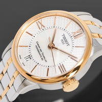 Tissot Ladies Automatic Watch Chemin Des Tourelles Powermatic 80 Two-Tone Rose Helvetic Pride Special Edition T0992072211801