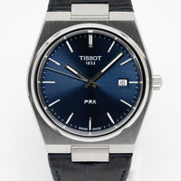 Tissot Men's Watch PRX Blue Leather T1374101604100