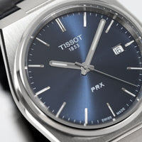 Tissot Men's Watch PRX Blue Leather T1374101604100
