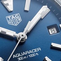 Tag Heuer Aquaracer Blue Dial Silver Steel Strap Watch for Women - WBD1412.BA0741