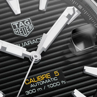 Tag Heuer Aquaracer Automatic Caliber 5 Black Dial Silver Steel Strap Watch for Men - WBD2110.BA0928