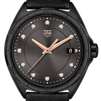 Tag Heuer Formula 1 Quartz Diamonds Black Dial Black Leather Strap Watch for Women - WBJ1317.FC8230