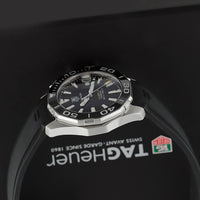 Tag Heuer Aquaracer Calibre 5 Automatic Black Dial Black Rubber Strap Watch for Men -  WAY211A.FT6151