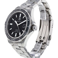 Tag Heuer Aquaracer Caliber 5 Automatic Black Dial Silver Steel Strap Watch for Men - WAK2110.BA0830