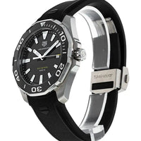 Tag Heuer Aquaracer Quartz Black Dial Black Rubber Strap Watch for Men -  WAY101A.FT6141