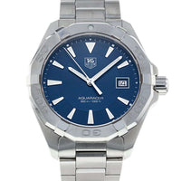 Tag Heuer Aquaracer Quartz Blue Dial Silver Steel Strap Watch for Men - WAY1112.BA0928
