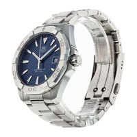 Tag Heuer Aquaracer Quartz Blue Dial Silver Steel Strap Watch for Men - WAY1112.BA0928