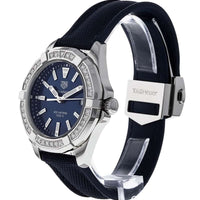 Tag Heuer Aquaracer Quartz Diamonds Blue Dial Blue Nylon Strap Watch for Women - WAY131N.FT6091