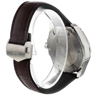 Tag Heuer Aquaracer Caliber 5 Black Dial Brown Leather Strap Watch for Men - WAY201M.FC6474