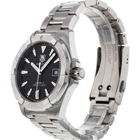 Tag Heuer Aquaracer Automatic Black Dial Silver Steel Strap Watch for Men - WAY2110.BA0928