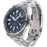 Tag Heuer Aquaracer Calibre 5 Blue Dial Silver Steel Strap Watch for Men - WAY211C.BA0928