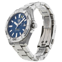 Tag Heuer Aquaracer Automatic Blue Dial Silver Steel Strap Watch for Men - WBD2112.BA0928