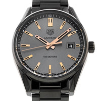 Tag Heuer Carrera Special Edition Black Dial Black Steel Strap Watch for Women - WAR1113.BA0602