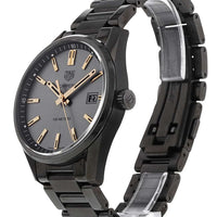 Tag Heuer Carrera Special Edition Black Dial Black Steel Strap Watch for Women - WAR1113.BA0602