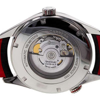 Tag Heuer Carrera Calibre 5 Drive Timer Black Dial Black Leather Strap Watch for Men - WAR2A10.FC6337