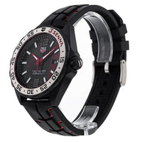 Tag Heuer Formula 1 Senna Special Edition Black Dial Two Tone Rubber Strap Watch for Men - WAZ1014.FT8027