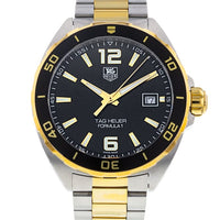 Tag Heuer Formula 1 Quartz Black Dial Two Tone Steel Strap Watch for Men - WAZ1121.BB0879