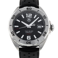 Tag Heuer Formula 1 Automatic Black Dial Black Rubber Strap Watch for Men - WAZ2113.FT8023