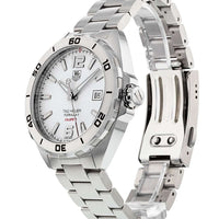 Tag Heuer Formula 1 Calibre 5 Automatic White Dial Silver Steel Strap Watch for Men - WAZ2114.BA0875