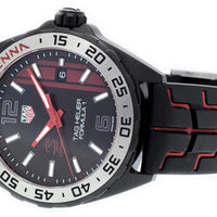 Tag Heuer Formula 1 Senna Special Edition Black Dial Two Tone Rubber Strap Watch for Men - WAZ1014.FT8027