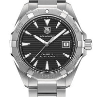 Tag Heuer Aquaracer Automatic Black Dial Silver Steel Strap Watch for Men - WAY2110.BA0928
