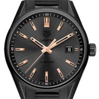 Tag Heuer Carrera Special Edition Black Dial Black Steel Strap Watch for Women - WAR1113.BA0602