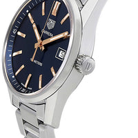 Tag Heuer Carrera Quartz Blue Dial Silver Steel Strap Watch for Women - WAR1112.BA0601