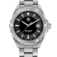 Tag Heuer Aquaracer Quartz Black Dial Silver Steel Strap Watch for Men - WAY1110.BA0928