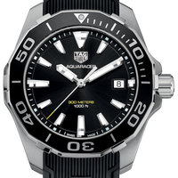 Tag Heuer Aquaracer Black Dial Black Rubber Strap Watch for Men - WAY111A.FT6151