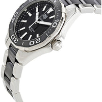 Tag Heuer Aquaracer Quartz Black Dial Two Tone Steel Strap Watch for Men - WAY131A.BA0913