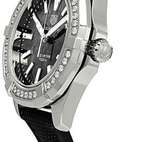 Tag Heuer Aquaracer Diamonds Mother of Pearl Black Dial Black Nylon Strap Watch for Women - WAY131P.FT6092