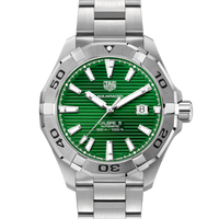 TAG Heuer Aquaracer Calibre 5 Automatic Green Dial Watch - WAY2015.BA0927