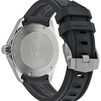 Tag Heuer Aquaracer Automatic Caliber 5 Black Dial Black Rubber Strap Watch for Men - WAY2110.FT8021