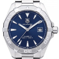Tag Heuer Aquaracer Automatic Blue Dial Silver Steel Strap Watch for Men - WAY2112.BA0928