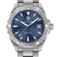 Tag Heuer Aquaracer Automatic Blue Dial Silver Steel Strap Watch for Men - WAY2112.BA0928