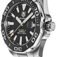 Tag Heuer Aquaracer Automatic Black Dial Silver Steel Strap Watch for Men - WAY211A.BA0928