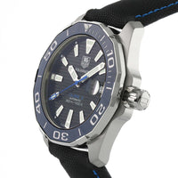 Tag Heuer Aquaracer Calibre 5 Automatic Black Dial Black Nylon Strap Watch for Men - WAY211B.FC6363