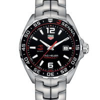 Tag Heuer Formula 1 Senna Limited Edition Black Dial Silver Steel Strap Watch for Men - WAZ1012.BA0883