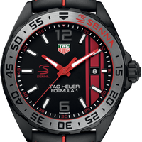 Tag Heuer Formula 1 Senna Special Edition Black Dial Two Tone Rubber Strap Watch for Men - WAZ1014.FT8027