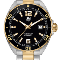 Tag Heuer Formula 1 Quartz Black Dial Two Tone Steel Strap Watch for Men - WAZ1121.BB0879