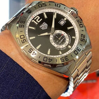 Tag Heuer Formula 1 Automatic Black Dial Silver Steel Strap Watch for Men - WAZ2012.BA0842