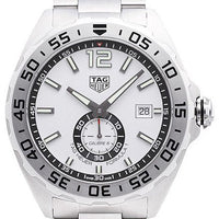 Tag Heuer Formula 1  Calibre 6 Automatic White Dial Silver Steel Strap Watch for Men - WAZ2013.BA0842