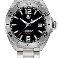 Tag Heuer Formula 1 Automatic Black Dial Silver Steel Strap Watch for Men - WAZ2113.BA0875