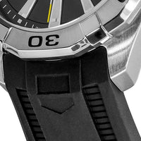 Tag Heuer Aquaracer Quartz Black Dial Black Rubber Strap Watch for Men -  WBD1110.FT8021